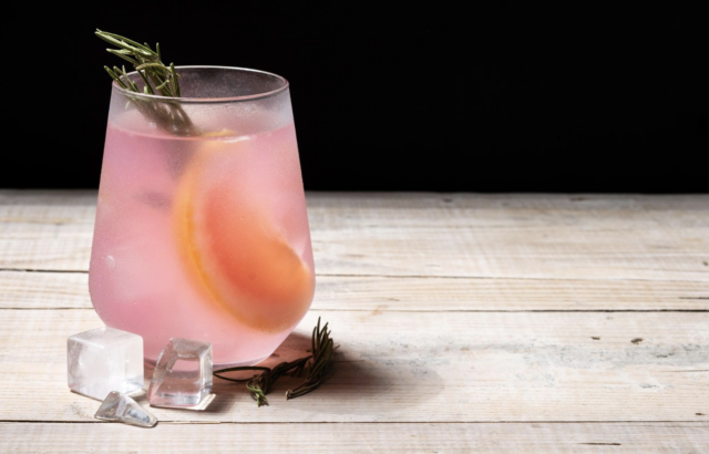 Rosemary Peach Cannabliss Mocktail